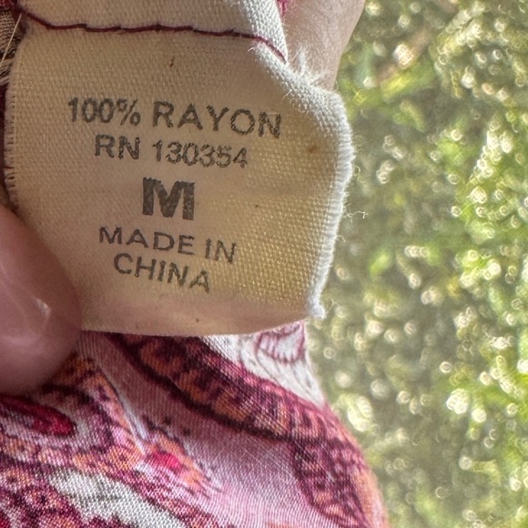 3/$20 💥 Voyage Blouson Strapless Maxi Dress Ruffle Smocked Pink Boho Paisley M - Picture 4 of 16